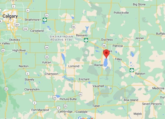 Lake Newell Resort, Alberta area map & More