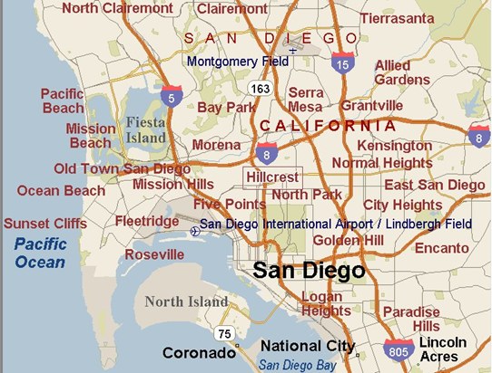 Hillcrest San Diego Nbhd California Area Map And More 9231