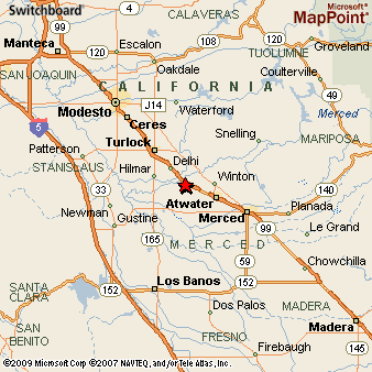 Livingston, California Area Map & More