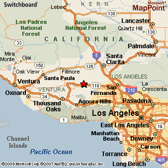 map valley simi california ca area maps