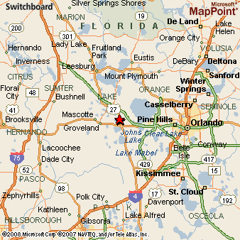 Minneola, Florida Area Map & More