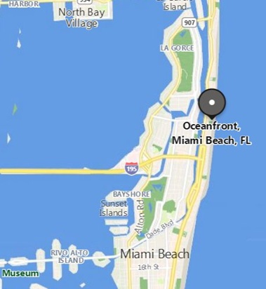 Oceanfront Miami Beach Nbhd Florida Area Map More