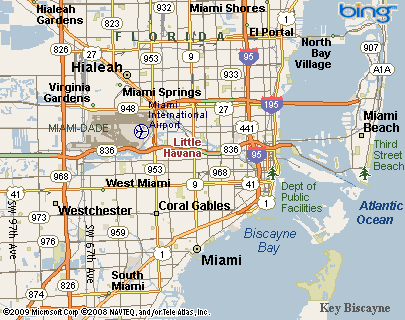 Overtown (Miami Nbhd), Florida Area Map & More