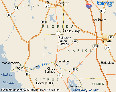 Rainbow Lakes Estates, Florida Area Map & More