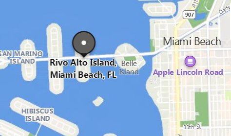 Rivo Alto Island Miami Beach Nbhd Florida Area Map More