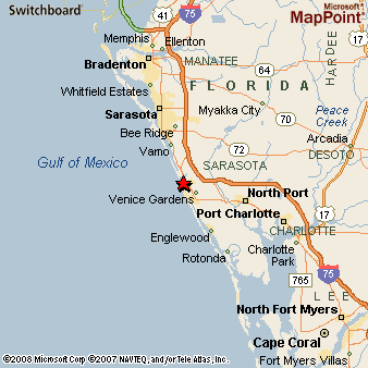 Map Of Venice Florida Area Venice, Florida Area Map & More