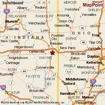 Richmond, Indiana Area Map & More