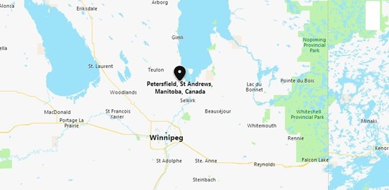 Petersfield, Manitoba Area Map & More