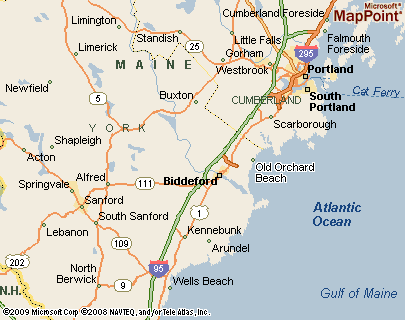 Old Orchard Beach Maine Area Map More