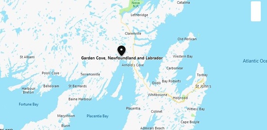 Garden Cove, Newfoundland Area Map & More