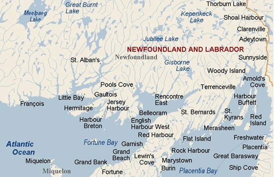 Pool's Cove, Newfoundland Area Map & More