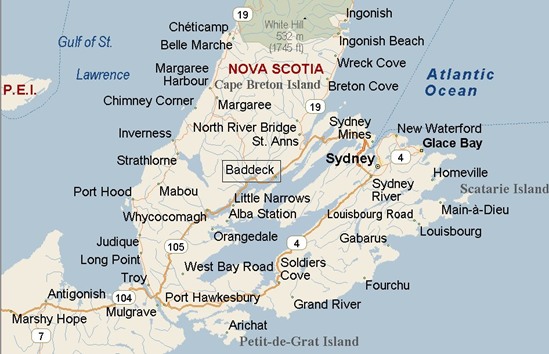 Where Is Baddeck Nova Scotia Area Map And More 3635