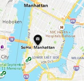 Soho New York Map Soho [Manhattan Nbhd], New York Area Map & More