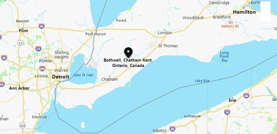 Bothwell, Ontario Area Map & More