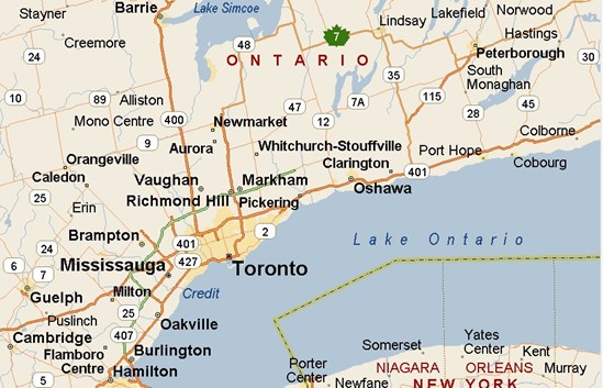 Pickering, Ontario Area Map & More