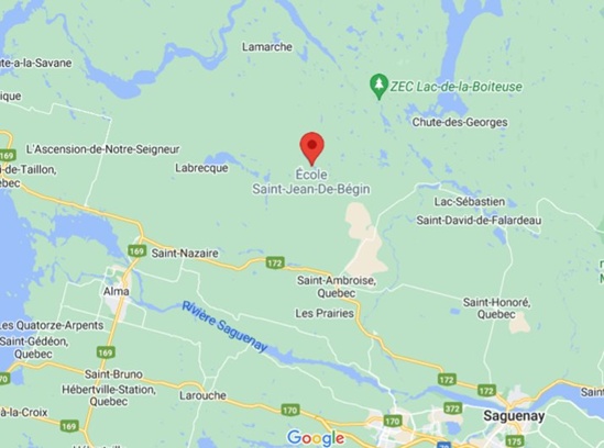 Where Is Begin Quebec Area Map More