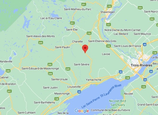 St Barnabe Quebec Area Map More