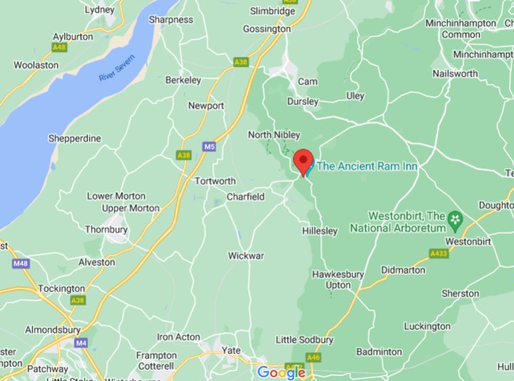Wotton-under-Edge (Gloucestershire), England (UK) area map & More