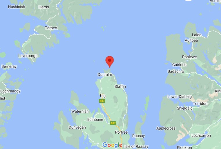 Eilean Trodday (island) (Skye), Scotland (UK) area map & More
