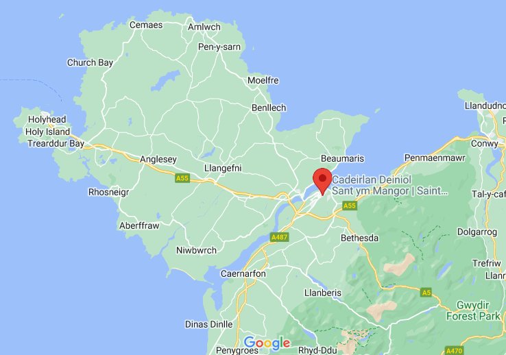 Where is Bangor (town), Wales (UK)? see area map & more