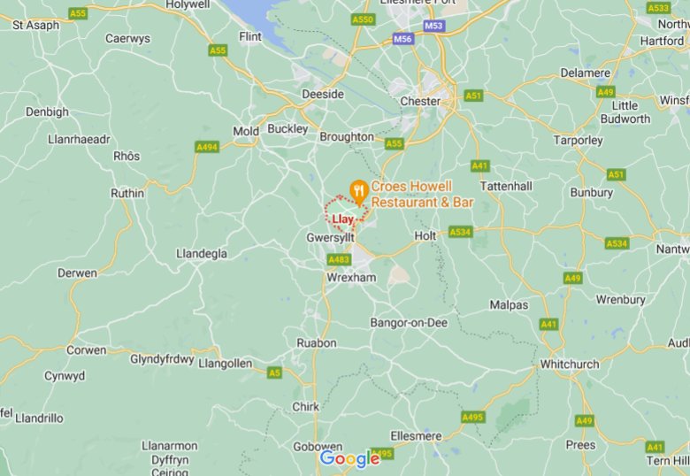 Where Is Llay Wrexham County Wales UK See Area Map More   Llay 