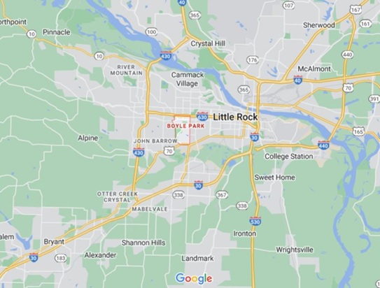 Where is Boyle Park [Little Rock nbhd], Arkansas? see area map & more