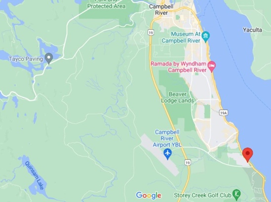 Ocean Grove (Campbell River nbhd), British Columbia area map & More