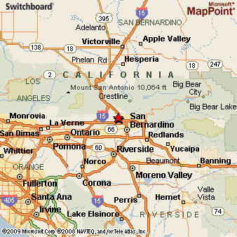 Muscoy, California Area Map & More