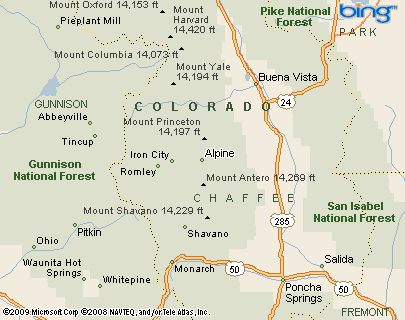 Alpine Village, Colorado Area Map & More