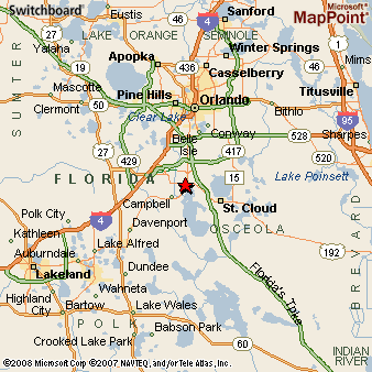 Kissimmee, Florida Area Map & More