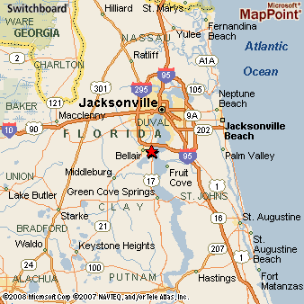 Where is Orange Park, Florida? see area map & more