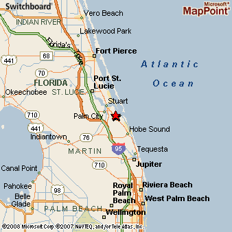 Port Salerno, Florida Area Map & More