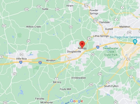 Where is Kellogg, Georgia? see area map & more