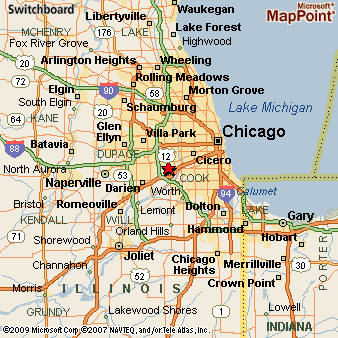 Countryside, Illinois Area Map & More