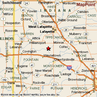 Where is New Richmond, Indiana? see area map & more