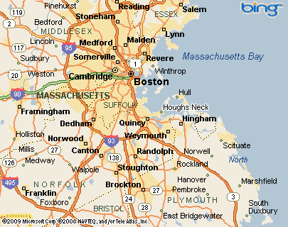 Houghs Neck, Massachussetts Area Map & More