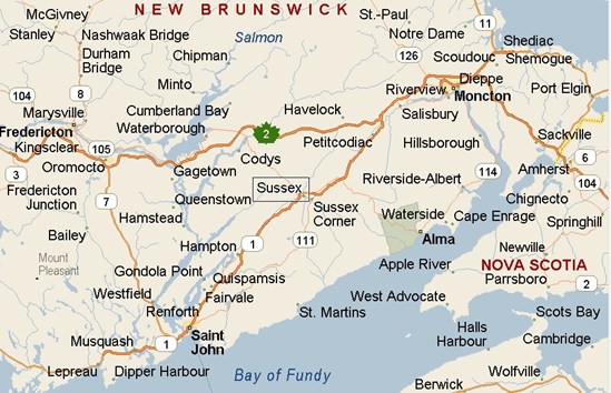 Sussex Nb Map | My XXX Hot Girl