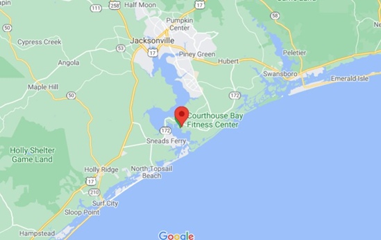 Camp Lejeune, North Carolina area map & More