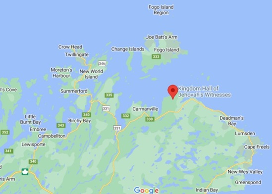 Aspen Cove, Newfoundland area map & More