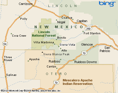Sierra Vista, New Mexico Area Map & More