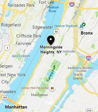 Morningside Heights [Manhattan nbhd], New York area map & More