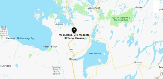 Moonstone, Ontario Area Map & More