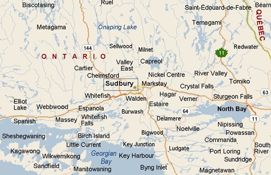 Where Is Sudbury Ontario See Area Map And More 