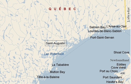 St-Augustin, Quebec area map & More