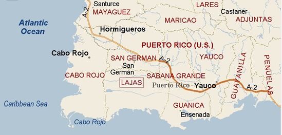 Mapa De Lajas Puerto Rico 2753