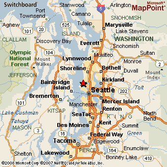 Ballard, Washington Area Map & More