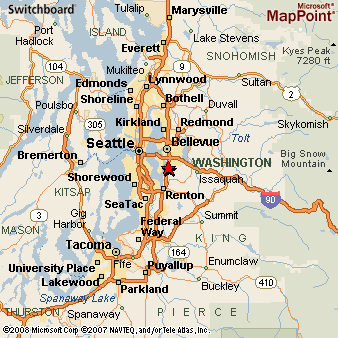 Newport Hills, Washington Area Map & More