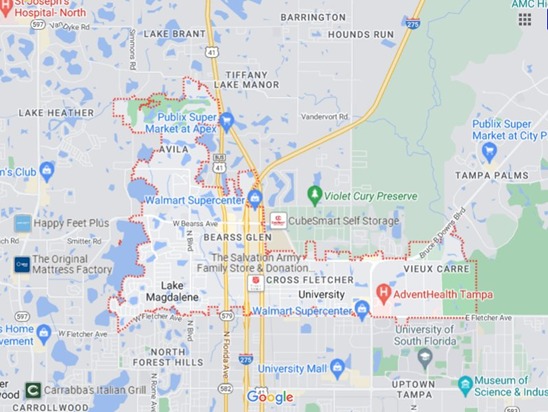 33613 Zip Code Area Map & Details